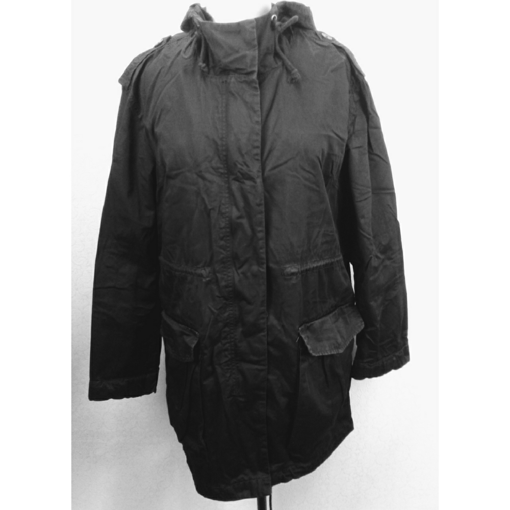 Divided black women's hoodie coat size 10